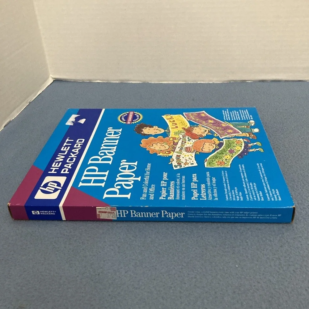 NIB HP Banner Paper for Inkjet Printers - Make‎ Your Own Banners - 100 Sheets